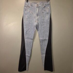 Dream Architect High Waist Jeans with Mixed Media Panels, Women's Size L